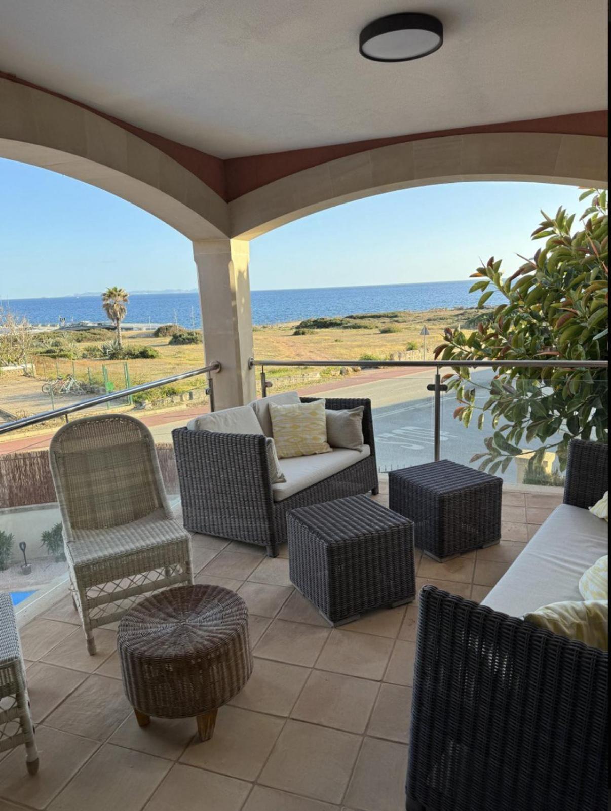 Mallorca Finca Haus Mit Pool Direkt Am Meer Es Trenc, Bootstour Moeglich Sa Rapita Luaran gambar