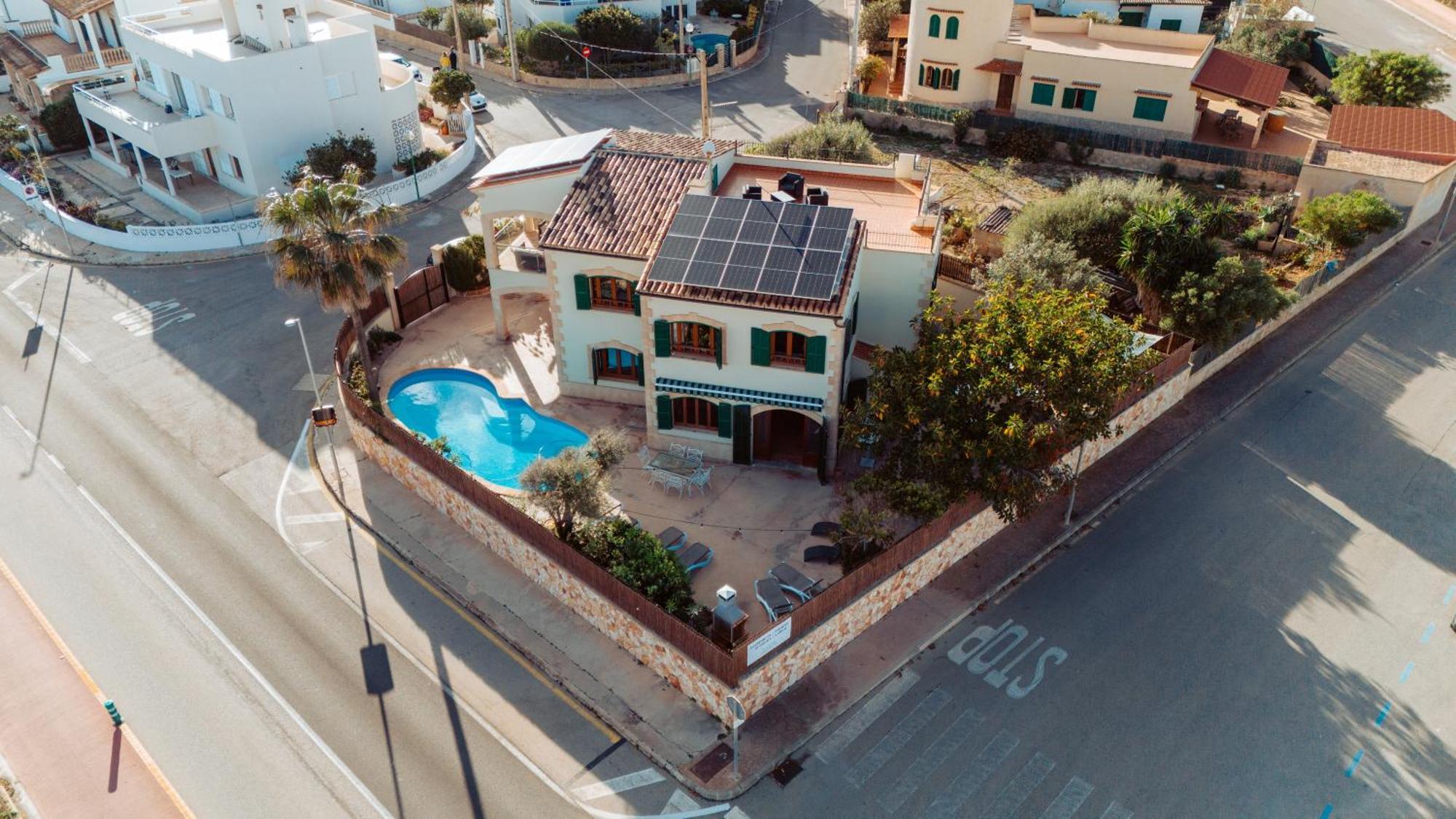 Mallorca Finca Haus Mit Pool Direkt Am Meer Es Trenc, Bootstour Moeglich Sa Rapita Luaran gambar