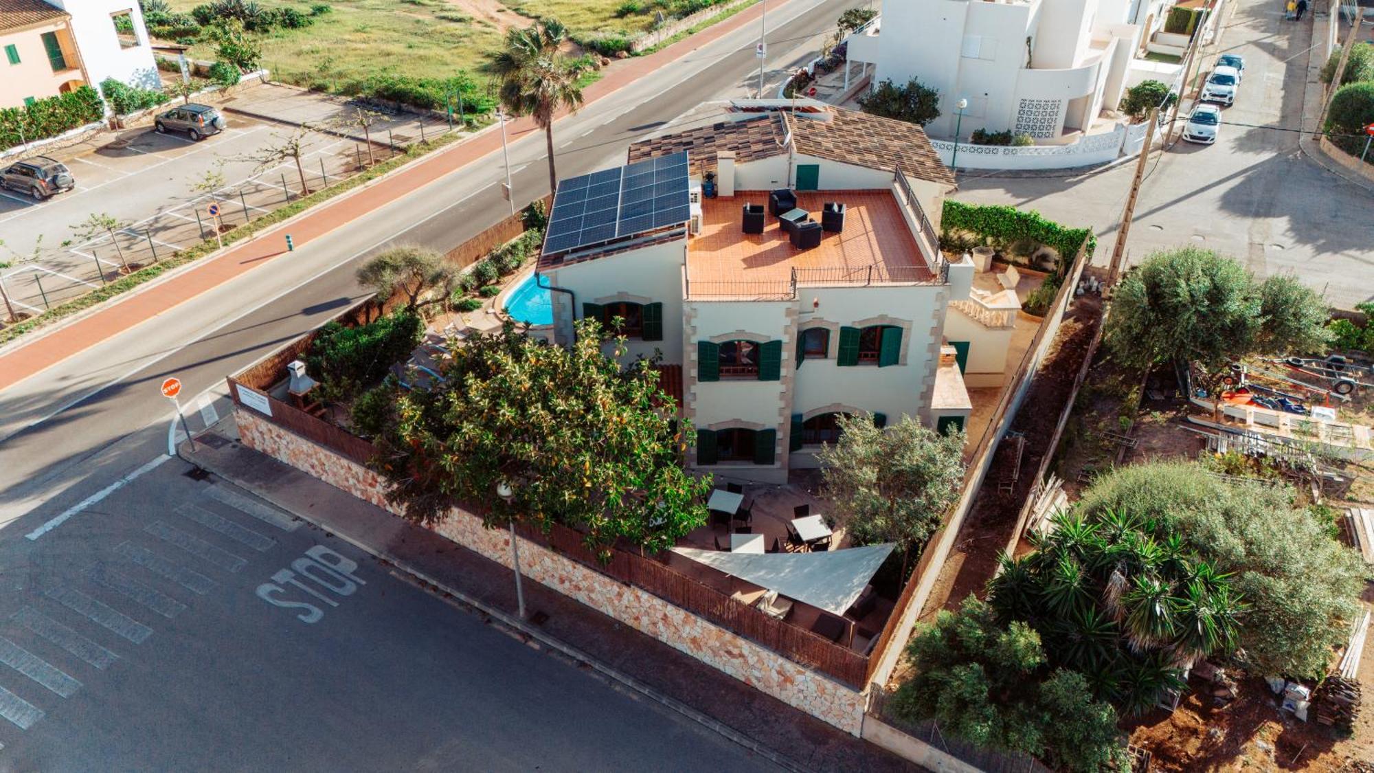 Mallorca Finca Haus Mit Pool Direkt Am Meer Es Trenc, Bootstour Moeglich Sa Rapita Luaran gambar