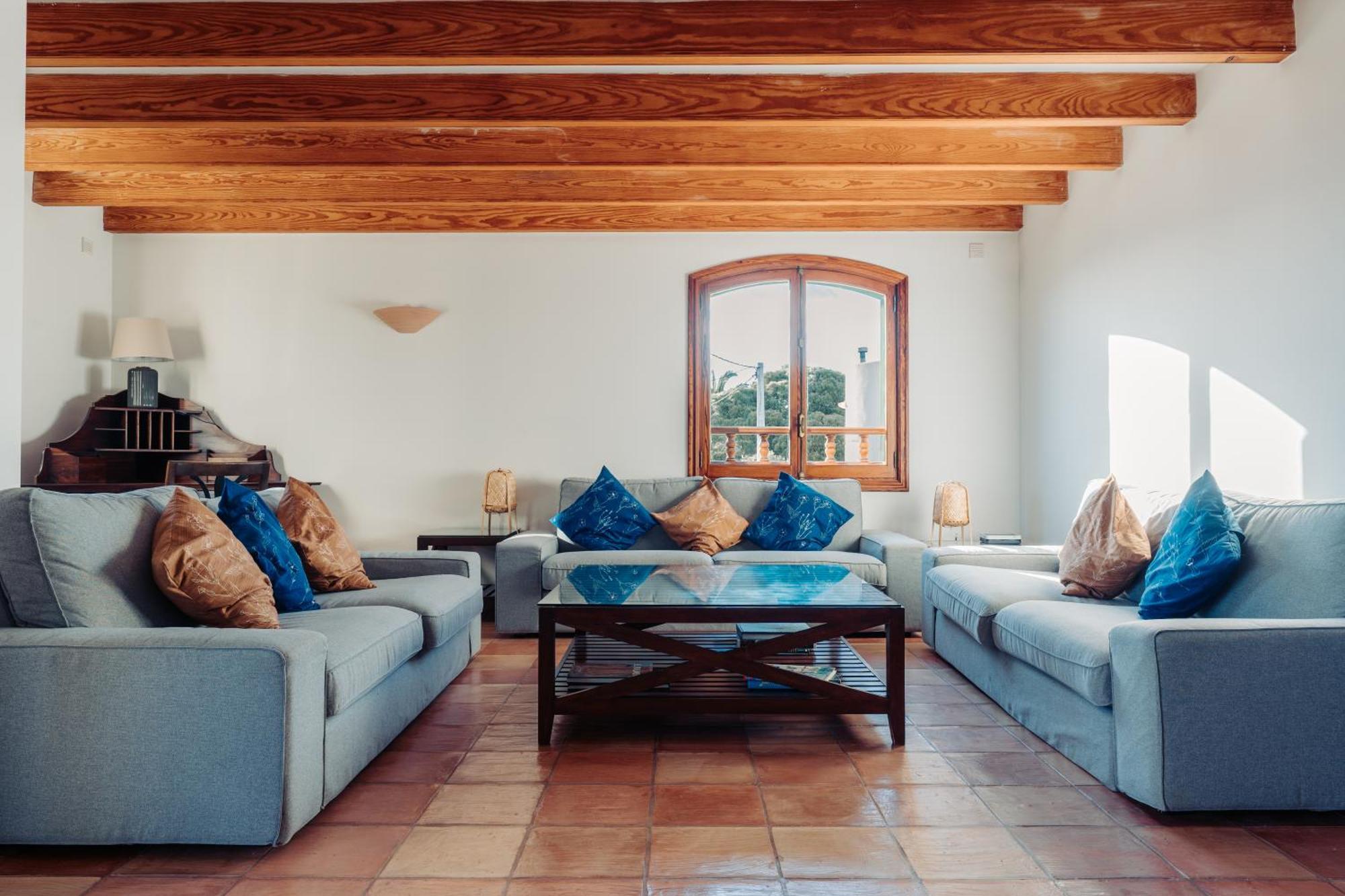 Mallorca Finca Haus Mit Pool Direkt Am Meer Es Trenc, Bootstour Moeglich Sa Rapita Luaran gambar